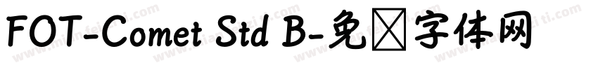 FOT-Comet Std B字体转换